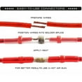 thumbnail image 2 of 100 PCS Solder 22-18 AWG Seal Wire Connector Heat shrink Butt Waterproof Red, 2 of 2