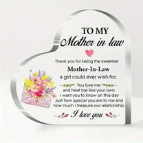 Gifts For Mother In Law, Mother In Law Gifts From Daughter In Law, Mother In Law Gifts, Mother In Law Birthday Gifts, Thank You For Being Acrylic Heart Sign Plaque Gift For Coworker Women