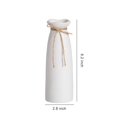 thumbnail image 3 of Jarrón de cerámica Ducige blanco para decoración moderna del hogar, 20 cm, 3 of 7