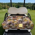 thumbnail image 3 of COEQINE Golf Cart Seat Blanket Towel, Folds Compact for Carrying, 51.2x30.3 Inch Fit for EZGO/Yamaha/Club Car, 4 Compartment Storage, Quilted Comfort Layer, Romantic Floral Horse, 3 of 8
