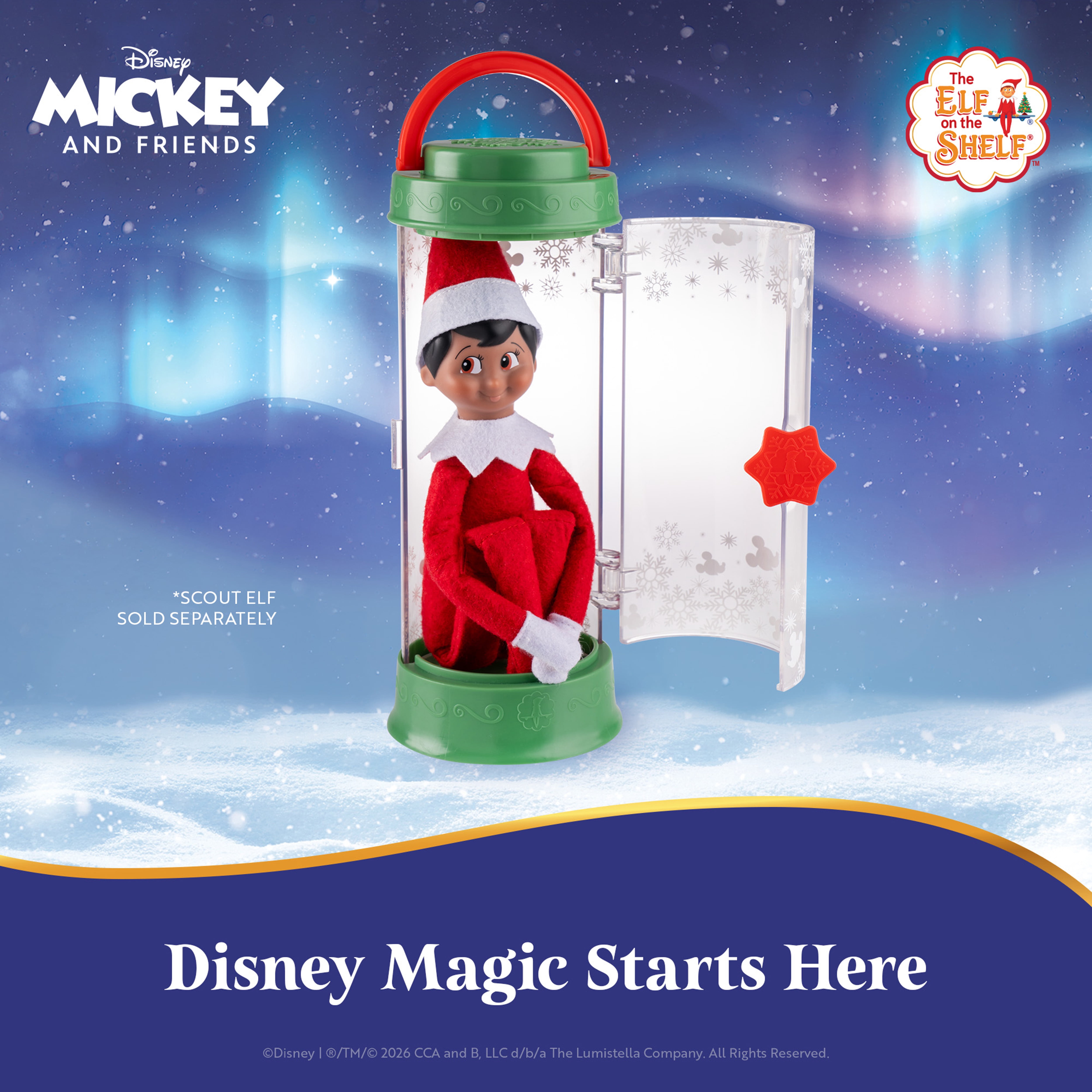The Elf on the Shelf Disney Mickey & Friends Scout Elf Carrier - Scout Elf Not Included