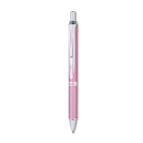 BL407P-A Pentel EnerGel Alloy Rollerball Gel Ink Pen 0.7mm Pack of 4 Pink 