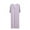 Purple, variant on Fewfanhot Women's V-Neck Modal Sleep Dress Long Sleeve Solid Color Nightgown, Soft Slip Style Lounge Wear Ankle-Length Sleepwear