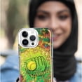 thumbnail image 4 of MUNDAZE Case for Apple iPhone 15 Pro Max Slim Hard Shell Soft TPU Hybrid Shockproof Heavy Duty Protective Phone Cover - Love Softball Girls Glove Green Tie Dye Swirl Paint, 4 of 5