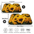 thumbnail image 3 of Fotbe Flower Bush Sunflower Car Windshield Sunshade | Sun Visor Protector Front Window Shade, Keeps Out UV Rays, Keeps Your Vehicle Cool-Medium, 3 of 7