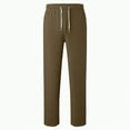 thumbnail image 4 of Ccpelsie Boy's Baggy Sweatpants Cotton Fleece Wide Leg Lounge Sweat Pants Drawstring Waist Jogging Pants with Pockets(A-Bronze,11-12 Years), 4 of 5