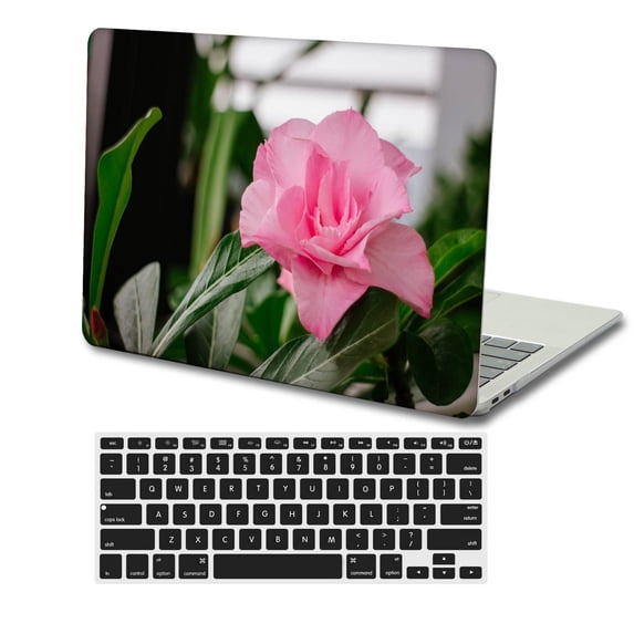 KSK KAISHEK Hard Shell Case Only for MacBook Pro 14 inchs 2023 2022 2021 A2779/A2442 + Black Keyboard Cover, Rose series 0054