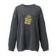 thumbnail image 2 of Gibobby Sudaderas para mujer Sudadera con capucha de manga larga con estampado de oro de imitación para mujer(Gris,M), 2 of 4