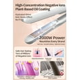 thumbnail image 5 of Cordless Hair Straightener, Negative Ion Flat Iron with 4-Level Temperature Control, Anti-Static Hair Iron, White, 5 of 14