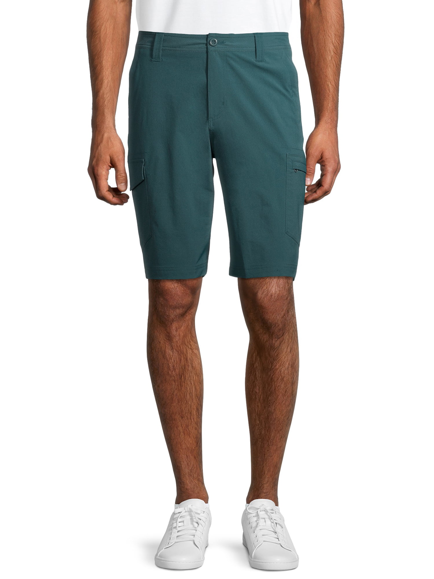 Men Casual Solid Linen Cotton Beach Sweatpants Summer Elastic Waist Classic Fit Shorts REYO 