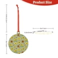 thumbnail image 3 of Zufioo Sage Green With Sunflowers Print Large Acrylic Christmas Ornaments, Suitable for Christmas Tree Christmas Holiday Party Pendant Decorations-Round Shape, 3 of 7