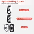 thumbnail image 2 of for BMW Key Fob Cover with Keychain, Soft TPU Key Case Protection Fit for BMW 2 5 6 7 X1 X2 X3 X5 X6 Series, 2 of 4