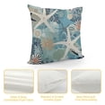 thumbnail image 4 of Nawypu  Nautical Coastal Pillow Covers, Beach Ocean Themed Starfish Seashell Blue Brown Decorative Throw Pillow Cases Cushion Covers Seasonal Gift Farmhouse Sofa Couch Bed Decor, 4 of 5