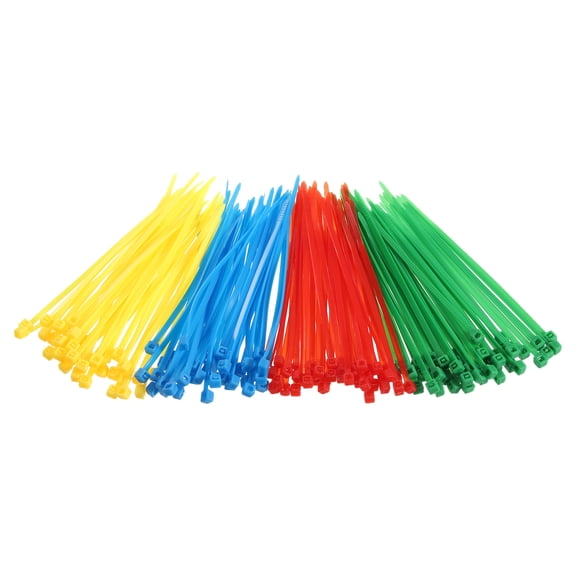 400pcs 1/8 x 4 Inch Cable Zip Ties Long Nylon Cable Ties Self-Locking Tie Wrap for Wire Management, 4 Color