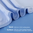 thumbnail image 3 of Aship Gradient Cooling Blanket Queen Size, Double-Sided Q-Max>0.5 Arc-Chill Summer Blanket, Breathable Soft Silky Skin-Friendly Cooling Blanket for Hot Sleeper - Blue 79"x87", 3 of 9