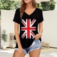 thumbnail image 2 of Womens Summer Tops T Shirts Graphic Print Short Sleeve Blend Tees Women's Clothing, 2 of 5