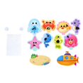 thumbnail image 2 of 10 Uds Juguetes de Baño de animales marinos perfke con bolsa de almacenamiento pegatinas de Baño, 2 of 9