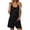 C-Black387, variant on DHFJKG Women's Summer Rompers Overalls Shorts Scoop Neck Ribbed Loose Fit Shorts With Pockets Beach Vacation Clothes Trendy Trousers