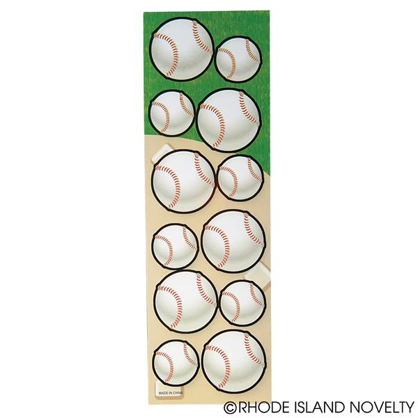 Lot of 12 Baseball Sticker Sheets