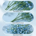 thumbnail image 3 of Wedding Bouquet Artificial Gypsophila Flowers, 20.5in Soft Touch Faux Floral Stems for Bridal Party and Home Vase Decor, Decorative Plastic Floral Sprays, 3 of 5