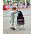 thumbnail image 4 of Shopping Cart Folding Shopping Trolley Canvas Ultra-Light Aluminum Shopping Cart Utility Trolly Cart for Grocery Laundry Book Luggage Grocery Cart (Color : B), 4 of 5