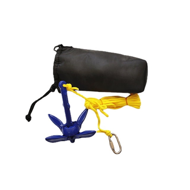 Riwesomey Grapnel inflable portátil para bote con bolsa, Kayak, velero, balsa, grapnels plegables, herramienta de anclaje, accesorios, Hardware de Bombillas para automóviles Riwesomey VI017606-00