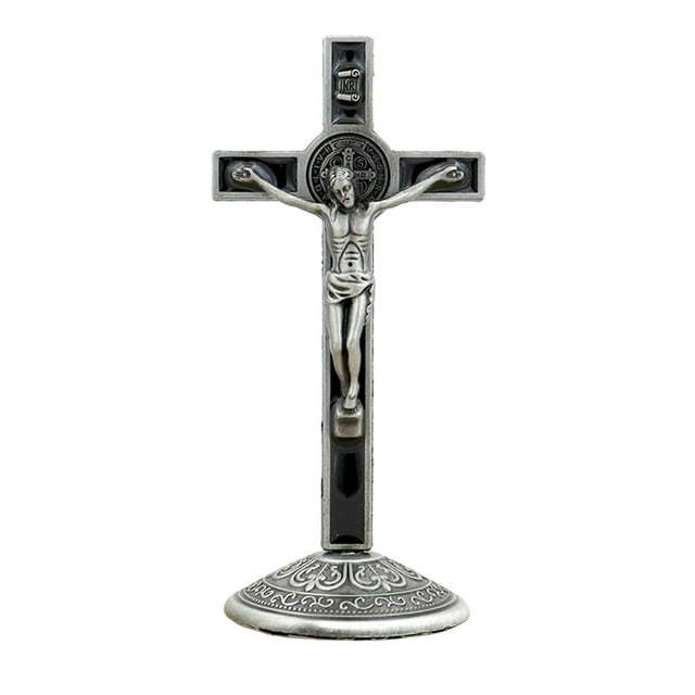 Figura de crucifijo Cruz Altar Estatua de Jesús Cristo religioso en la cruz Crucifijo de San Estilo B