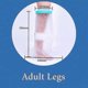 thumbnail image 5 of Waterproof Leg Cast Cover for Showering for Adult after Surgery Reusable Covers for Legs Shower Boots, 5 of 5