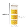 thumbnail image 2 of Wall Hanging Storage Bag Toys Bras Organizer Container Hanging Pocket Pouch Waterproof Moisture Proof, Yellow, 2 of 3