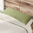 thumbnail image 2 of Matoen Long Pillow Cover- 1 Pack Polyester 19"x59" Pillow Covers - Super Soft and Cozy, Wrinkle, Fade, Stain Resistant 19x59 Inches Pillowcases, Green, 2 of 7