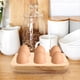 thumbnail image 4 of Bandeja para huevos, soporte de madera para huevos, contenedor de exhibición para refrigerador, mostrador de huevos, 4 of 8