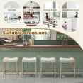 thumbnail image 2 of Gymax 24'' Bar Stools Set of 2 w/ Footrest Rubber Wood Frame for Kitchen Island, 2 of 8