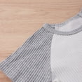 thumbnail image 4 of Toddler Kids Suit Set, Unisex Round Collar Short Sleeve Pullover+ Short Pants, 4 of 10