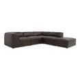 thumbnail image 2 of Moe's Home Collection Form Modular Sectional Leather Brown, 2 of 5
