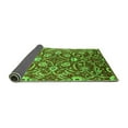 thumbnail image 2 of Ahgly Company Indoor Rectangle Oriental Green Industrial Area Rugs, 2' x 5', 2 of 4
