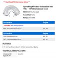 thumbnail image 2 of Spark Plug Wire Set - Compatible with 1967 - 1970 International Scout 1968 1969, 2 of 2