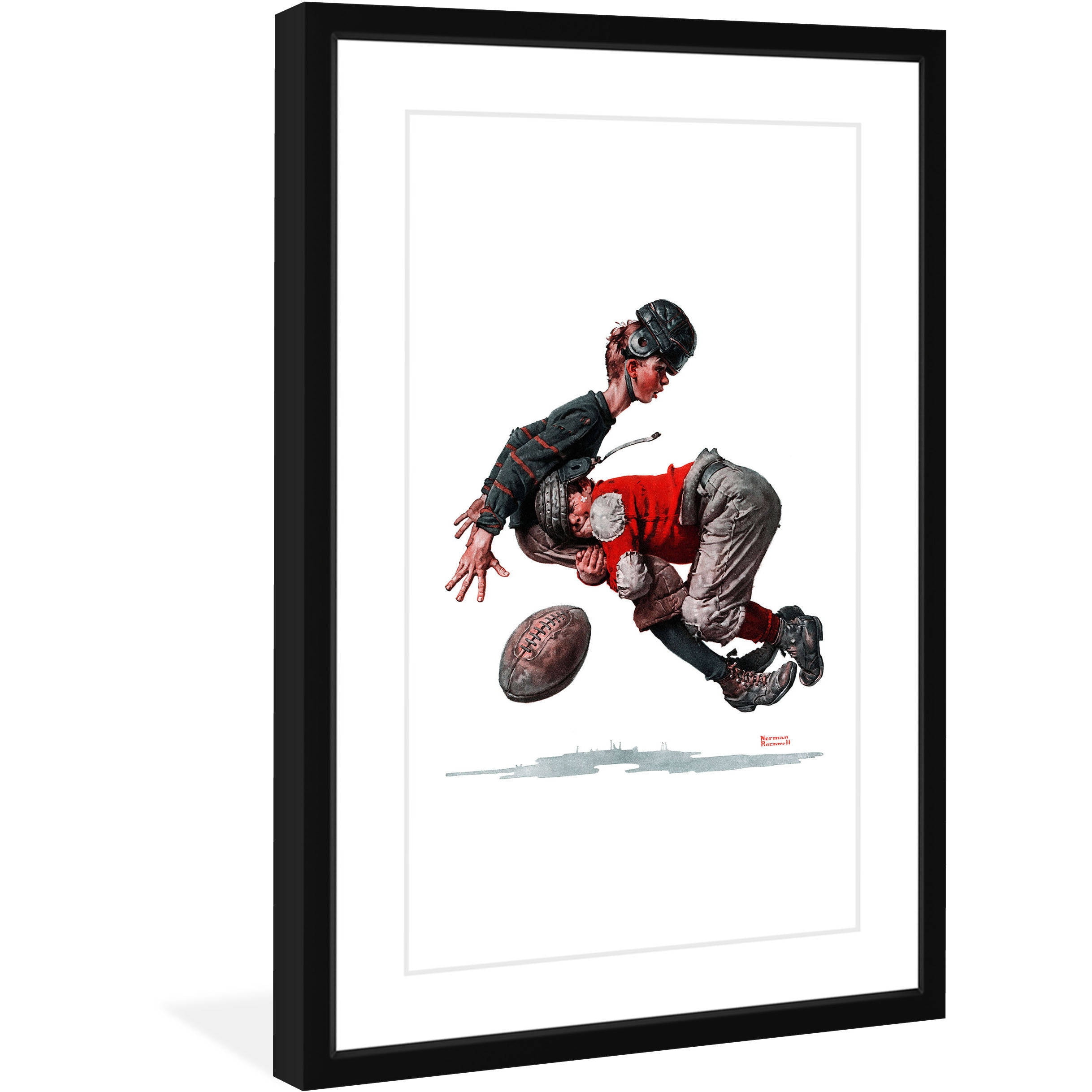 Marmont Hill Inc Norman Rockwell 'Fumble' Marmont Hill Framed Art Print - Multi-color