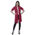 thumbnail image 2 of Moomaya Womens Half Sleeve Shrug Open Front Long Cardigan Lightweight Summer Fit, 2 of 7