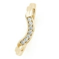 thumbnail image 2 of Aonejewelry 0.05 Carat Round Diamond Curvy Wedding Band In 14K Solid Yellow Gold, 2 of 2