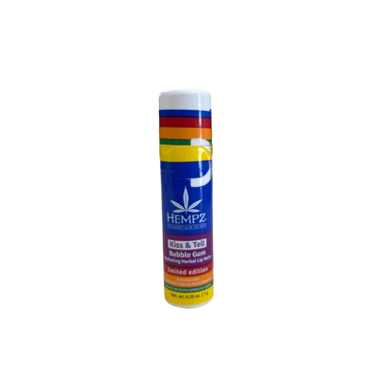 Hempz Kiss & Tell Bubble Gum Herbal Lip Balm Pride Collection