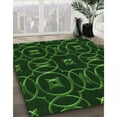 thumbnail image 3 of Ahgly Company Machine Washable Indoor Rectangle Transitional Green Area Rugs, 7' x 10', 3 of 7