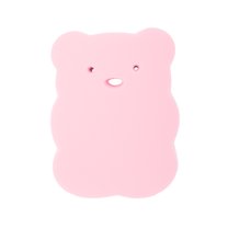 Unique Bargains 1 Pc Cute Bears Shape Bath Sponge Body Scrubber Pink
