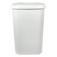 Hefty 13.3gal Touch Lid Trash Can, White with Decorative Texture (2