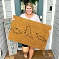 thumbnail image 4 of Dsscvnef Funny Little Dinosaur Door Mat Door Rug Entrance Front Door Outdoor Entrance Porch Mat Polyester Floor Area Rugs for Living Room Blankets for Sofa Full Size Throw Blanket, 4 of 6