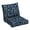 Navy Blue King Palm, variant on ARDEN earthFIBER Tufted Blowfill Deep Seat Set, Water repellent, Fade Resistant, Deep Seat Bottom and Back Cushion for Chair, Sofa, and Couch 48 x 24, Sage Green Texture
