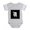Heather Gray, variant on CafePress - Gothic Initial U - Cute Infant Baby Football Bodysuit