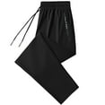 thumbnail image 3 of JIUKE Mens Sweatpants Drawstring High Waisted Thin Summer Joggers Pants Cinch Bottom Baggy Lounge Trousers, 3 of 7