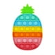 thumbnail image 2 of Fidget Toy Rainbow Push Pop Bubble Toy Silicona Niños Herramienta de alivio del estrés educativo, Arco iris de piña Inevent FN000425-01, 2 of 7