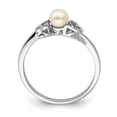 thumbnail image 2 of Sterling Silver Rhodium-plated FW Cultured Pearl Ring, 2 of 6