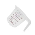 thumbnail image 1 of serony PVC Mesure Tasse Professionnelle Réutilisables Tasses Graduées Manipulées Cuisine Intérieure Restaurant Outils de Laboratoire 500ML, 1 of 4